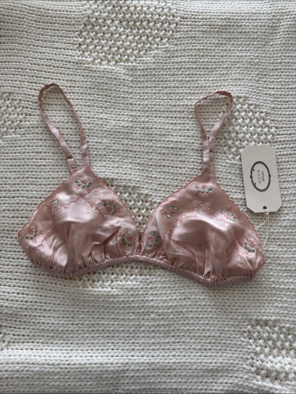 Lucile Doen Embroidered Bralette - Primrose